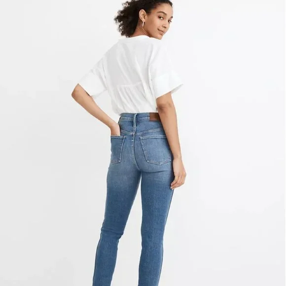 Madewell High-Rise Crop Skinny Jeans in Sheffield Size 26 - Picture 2 of 4